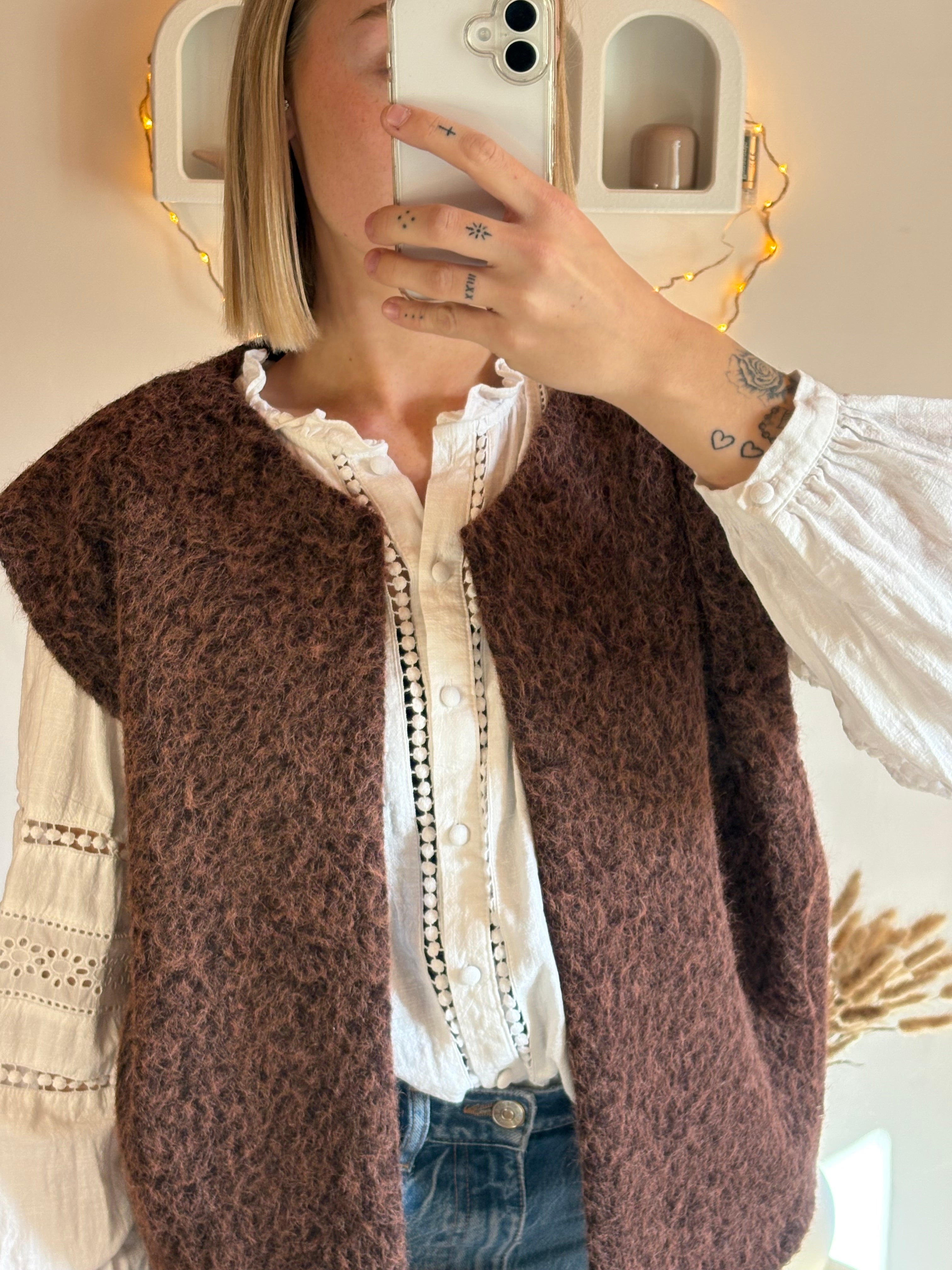 Veste Adèle chocolat