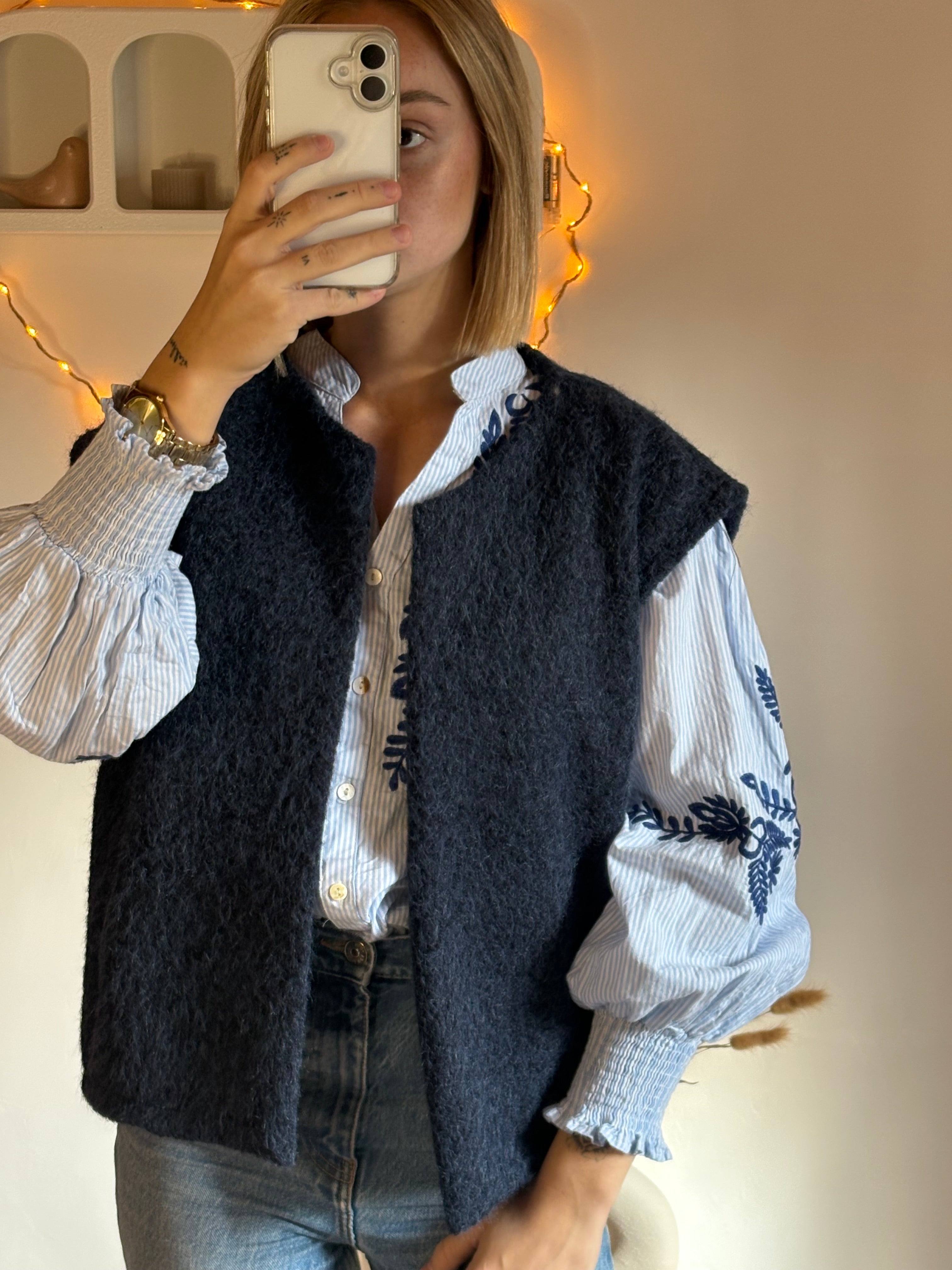Veste Adèle bleu marine