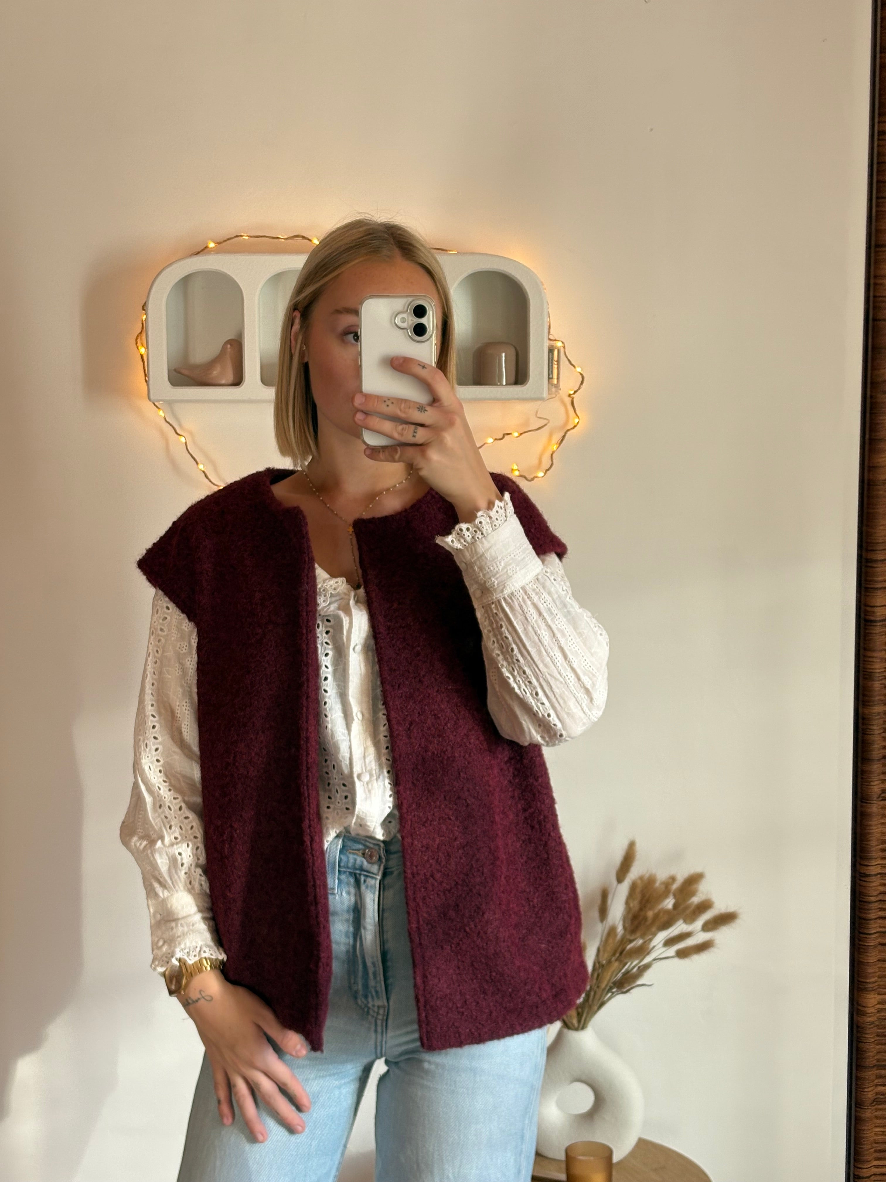 Veste Adele bordeaux
