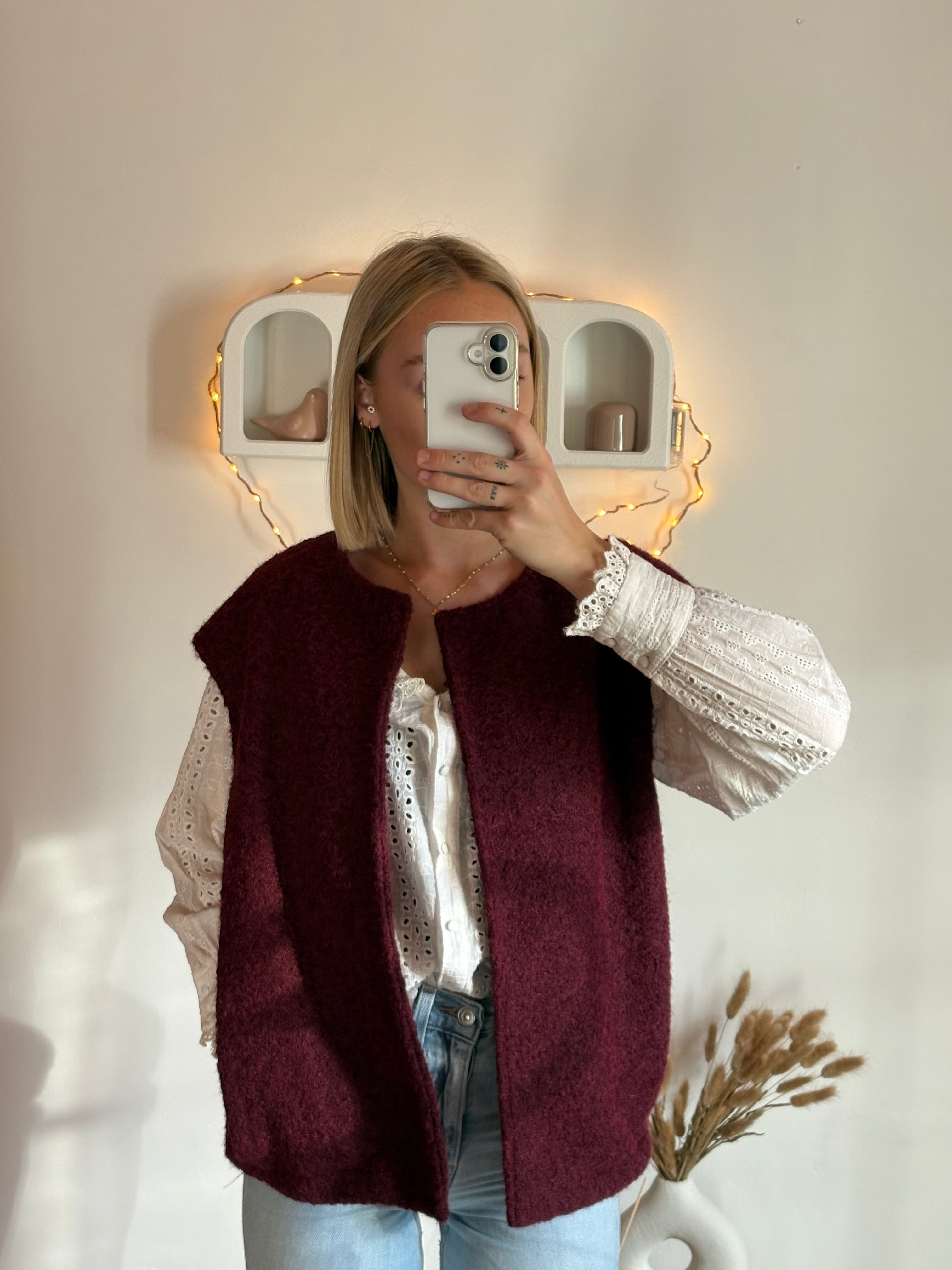 Veste Adele bordeaux