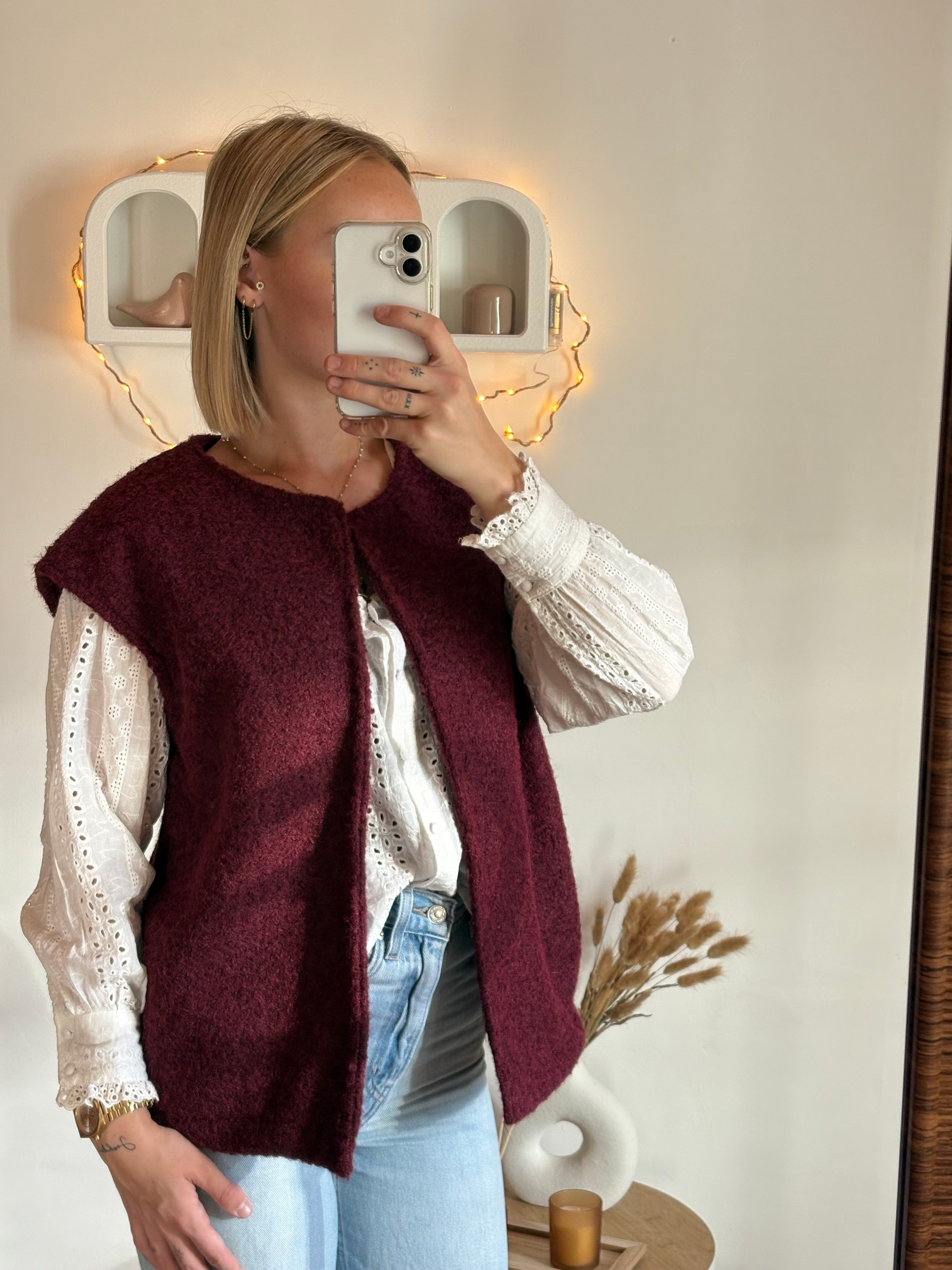 Veste Adele bordeaux