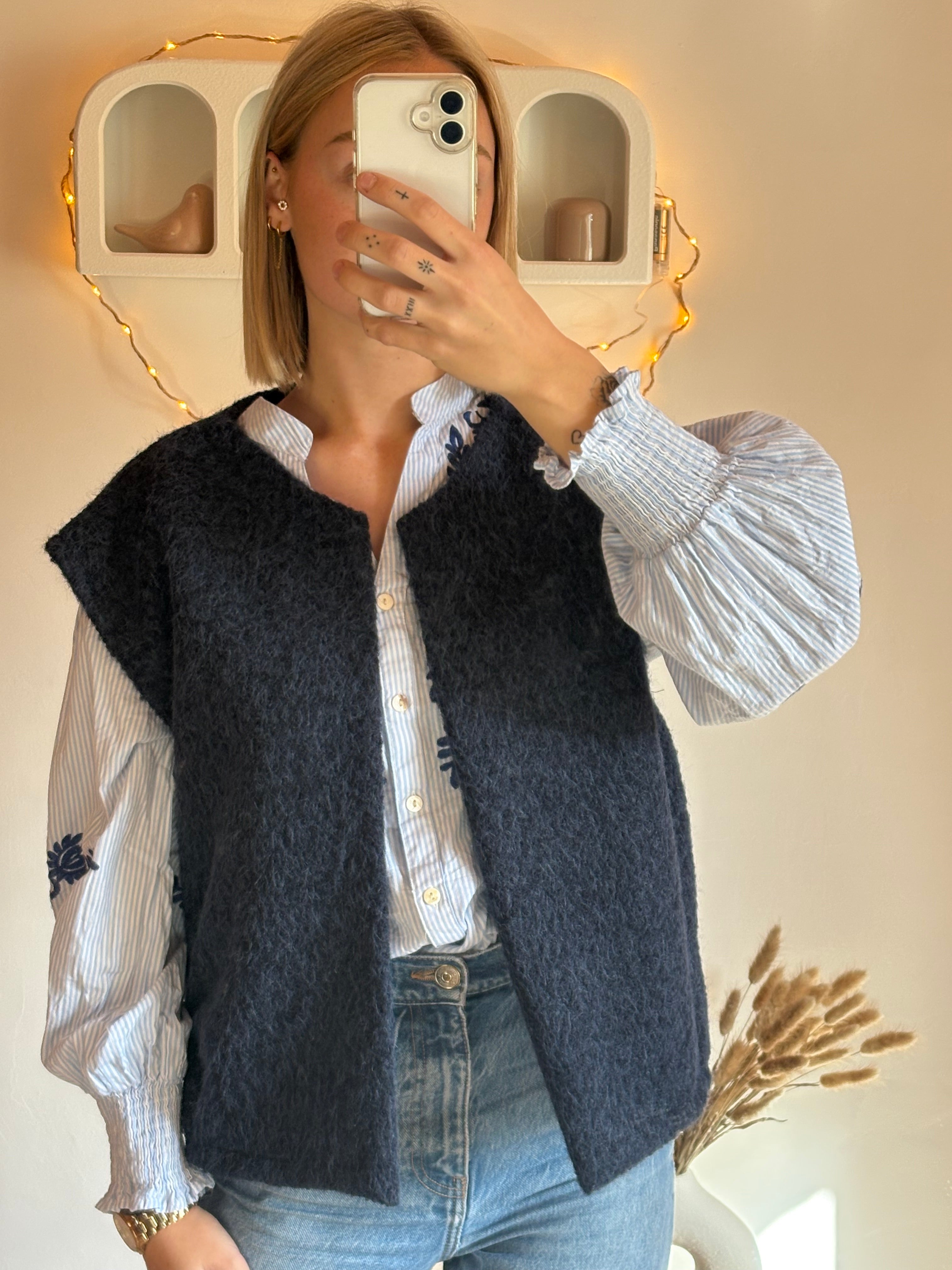 Veste Adèle bleu marine