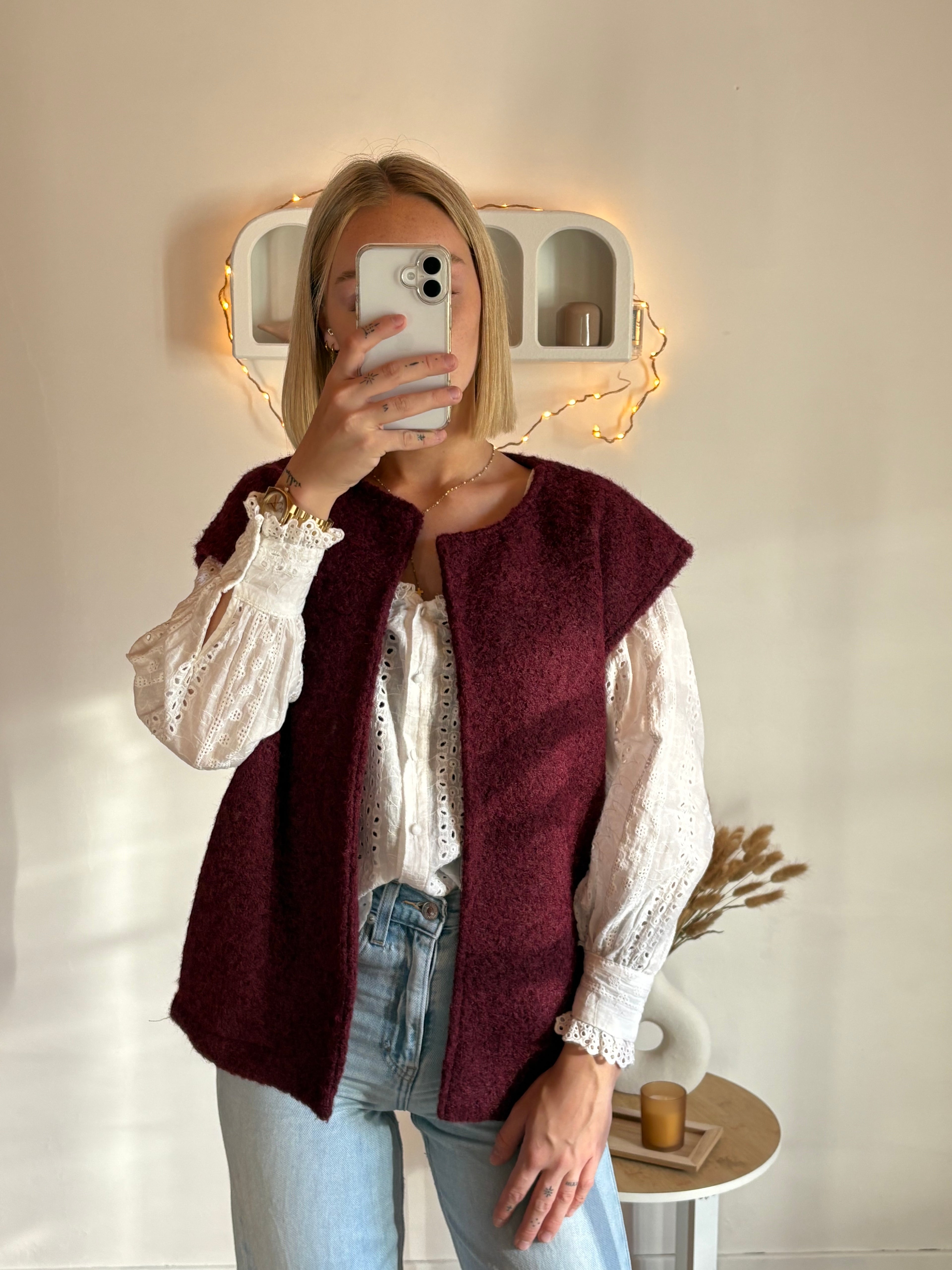 Veste Adele bordeaux