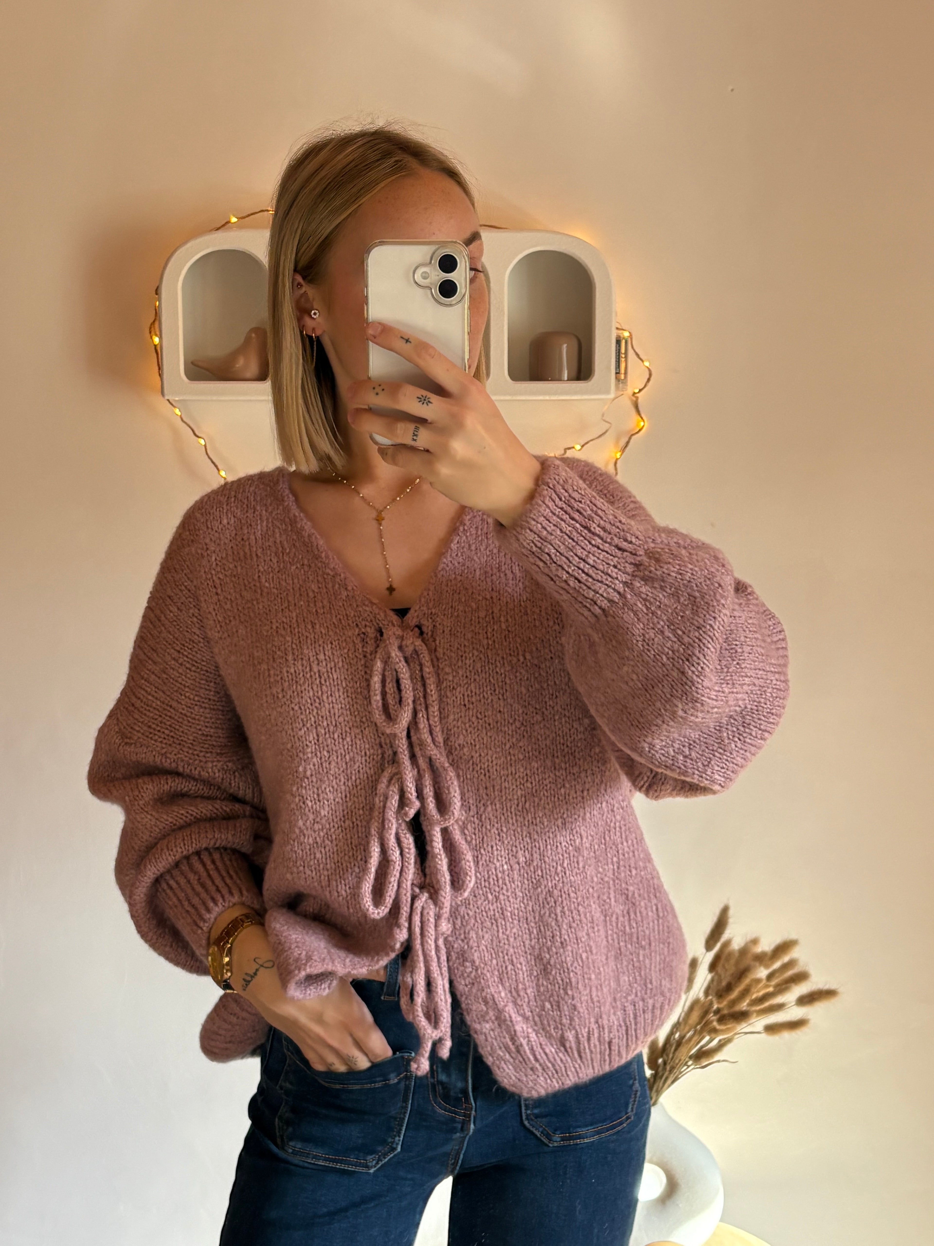 Pull Emma vieux rose