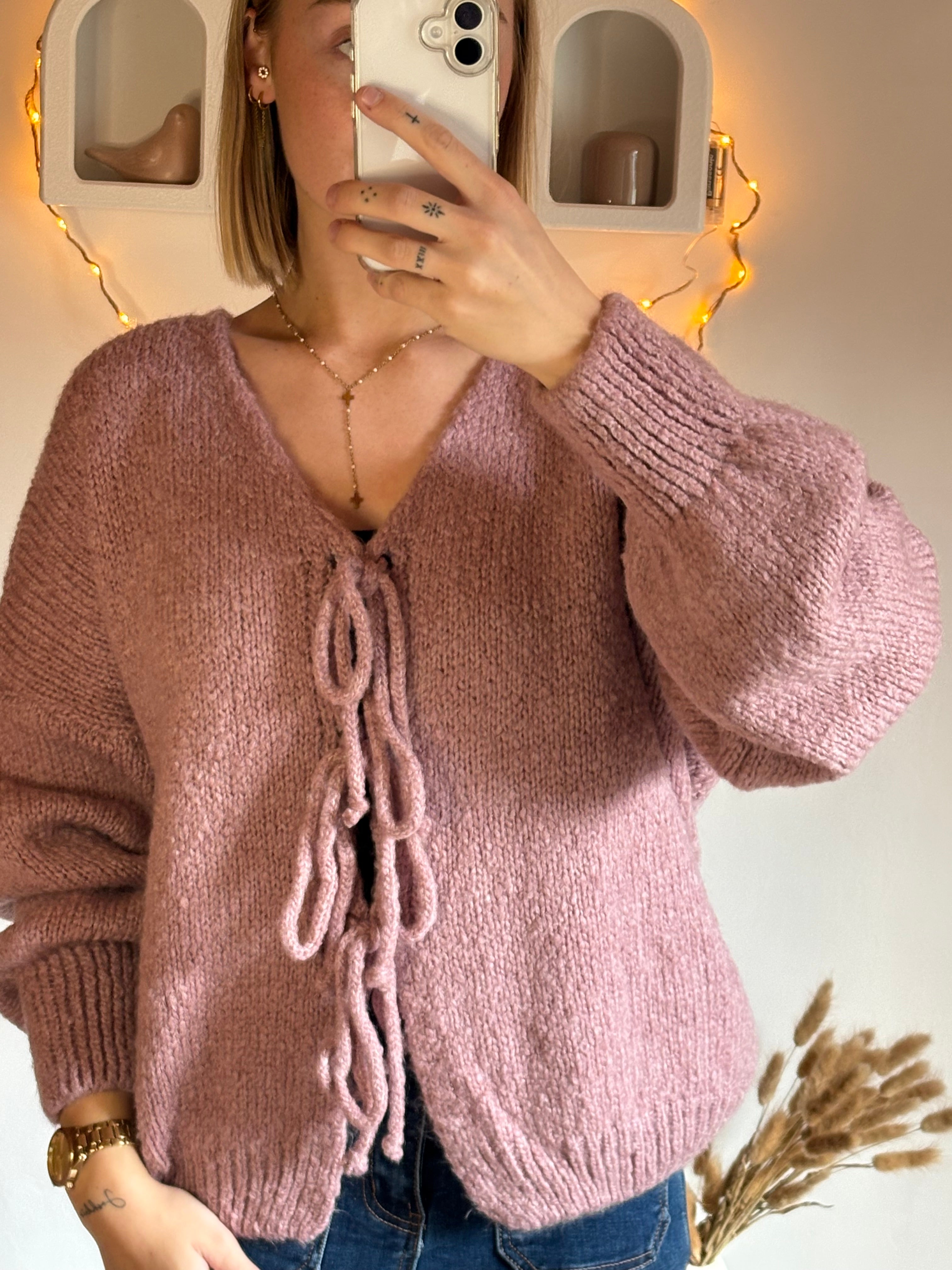 Pull Emma vieux rose