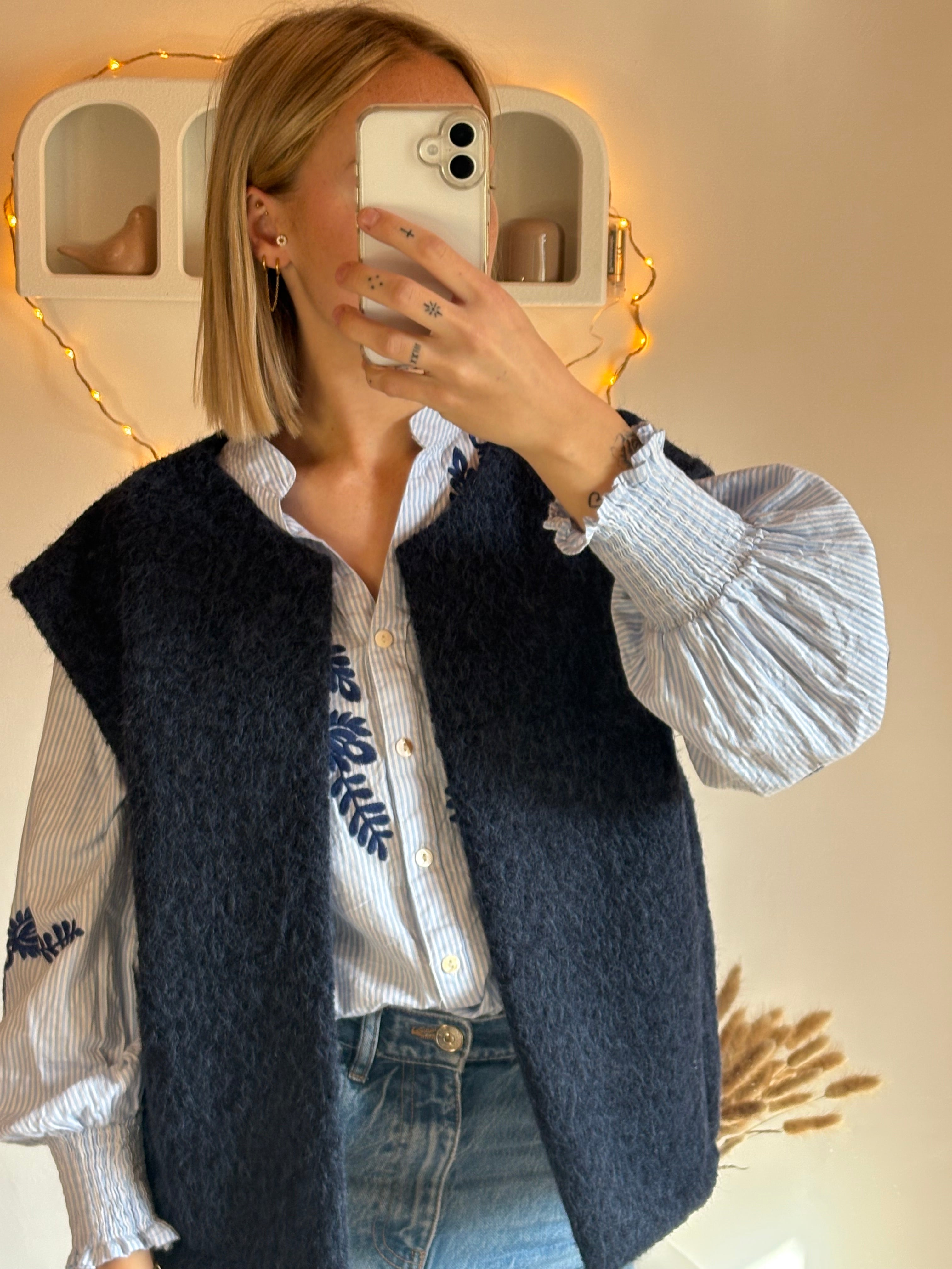 Veste Adèle bleu marine