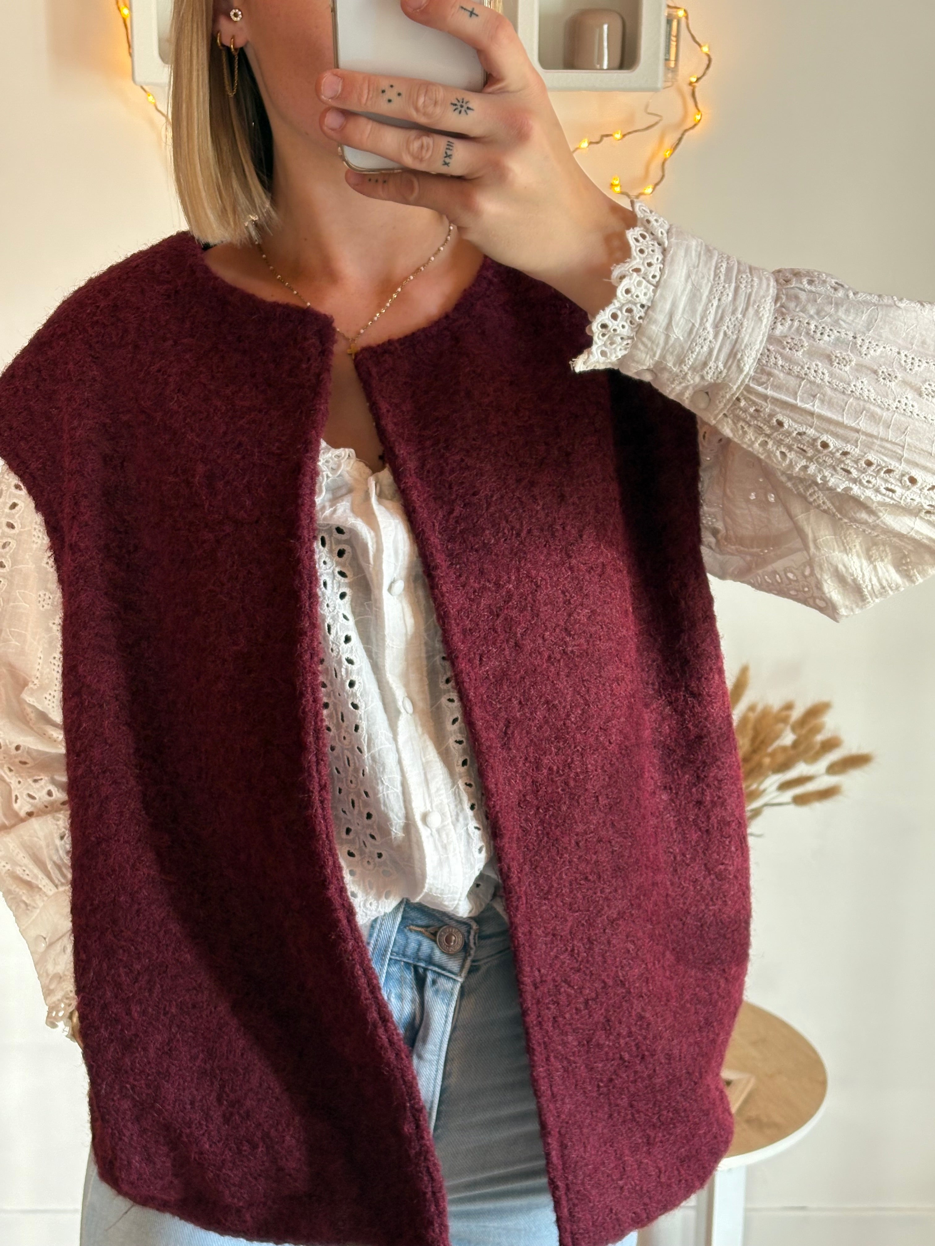 Veste Adele bordeaux