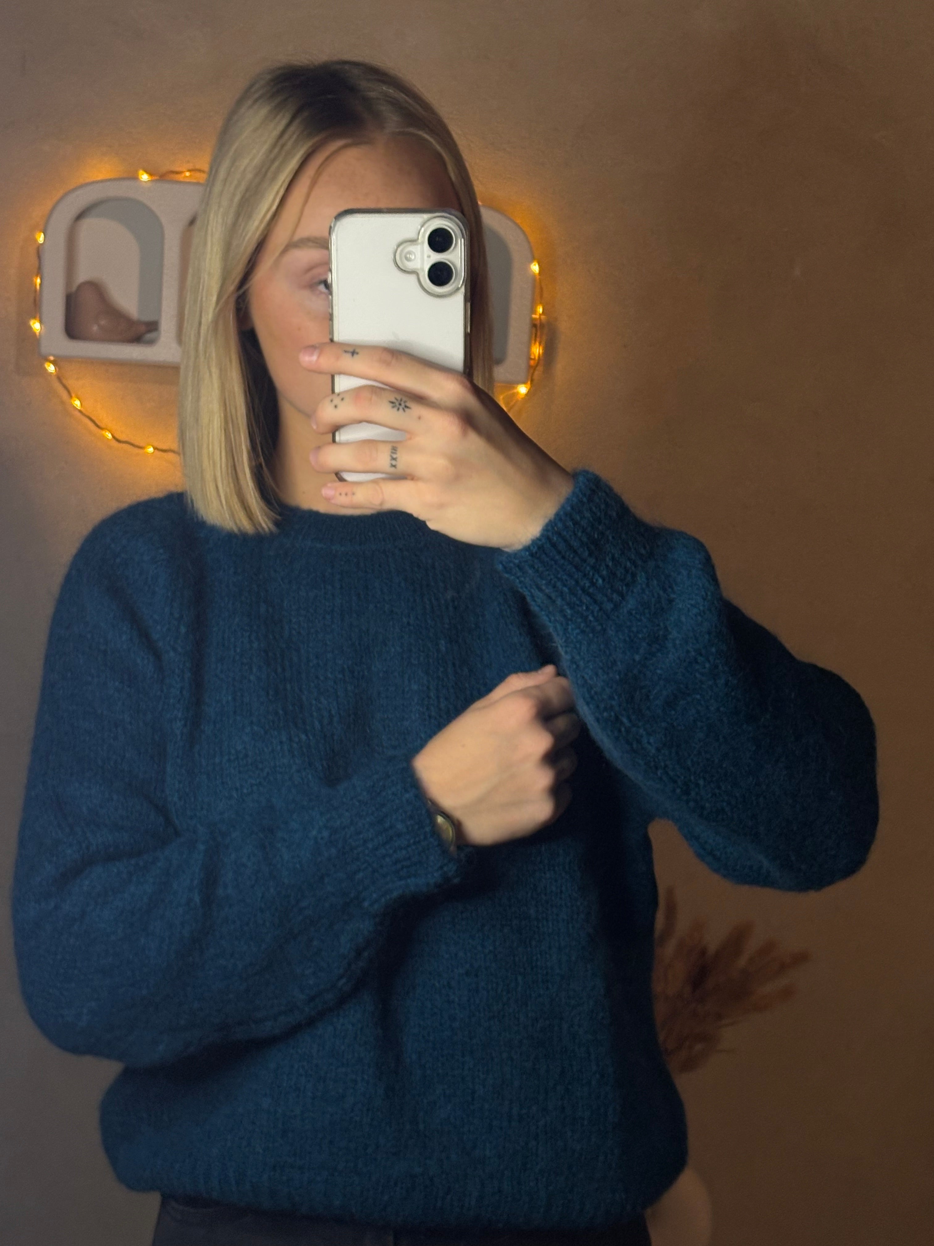 Pull Jeanne bleu canard