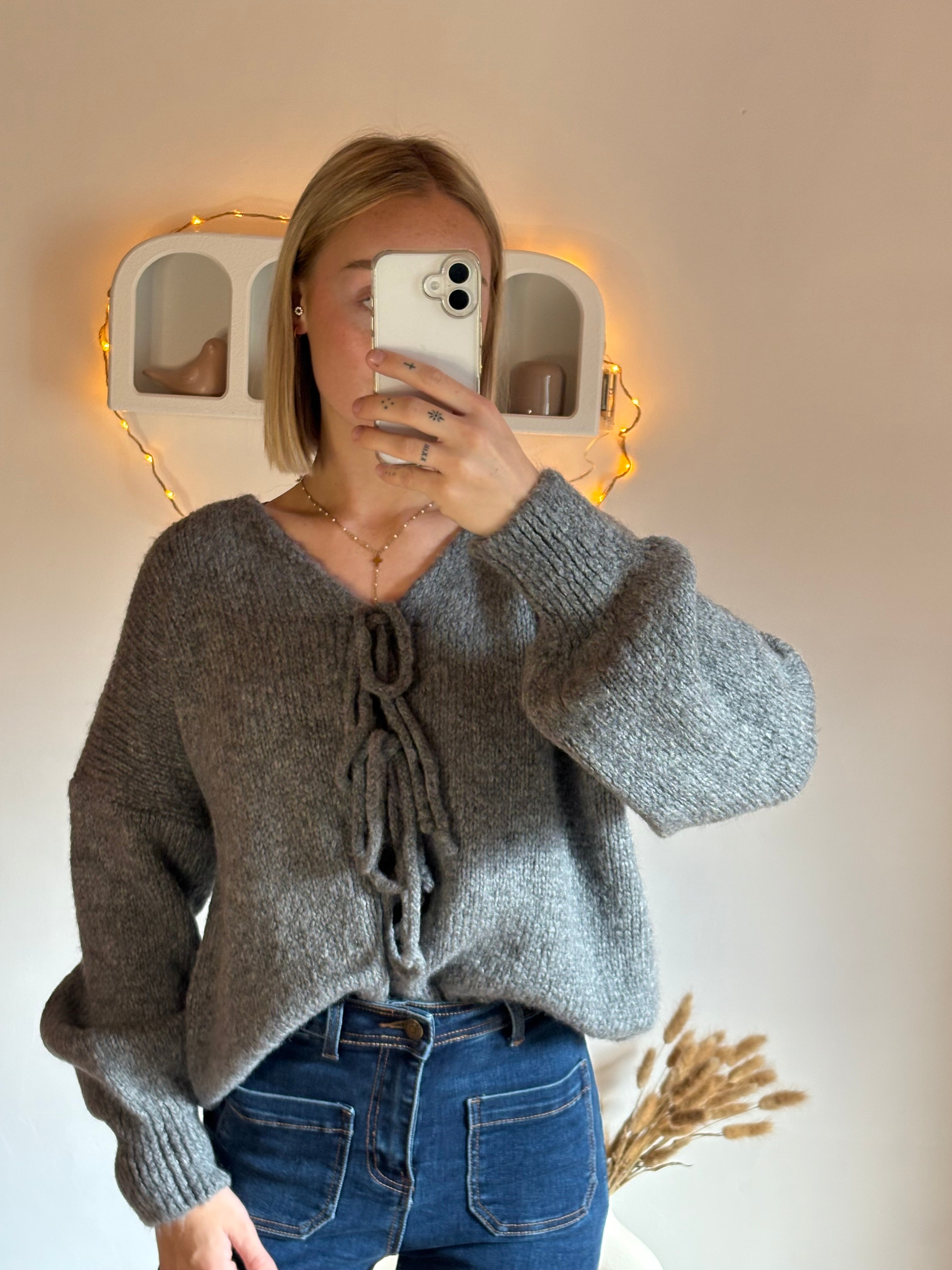 Pull Emma gris foncé