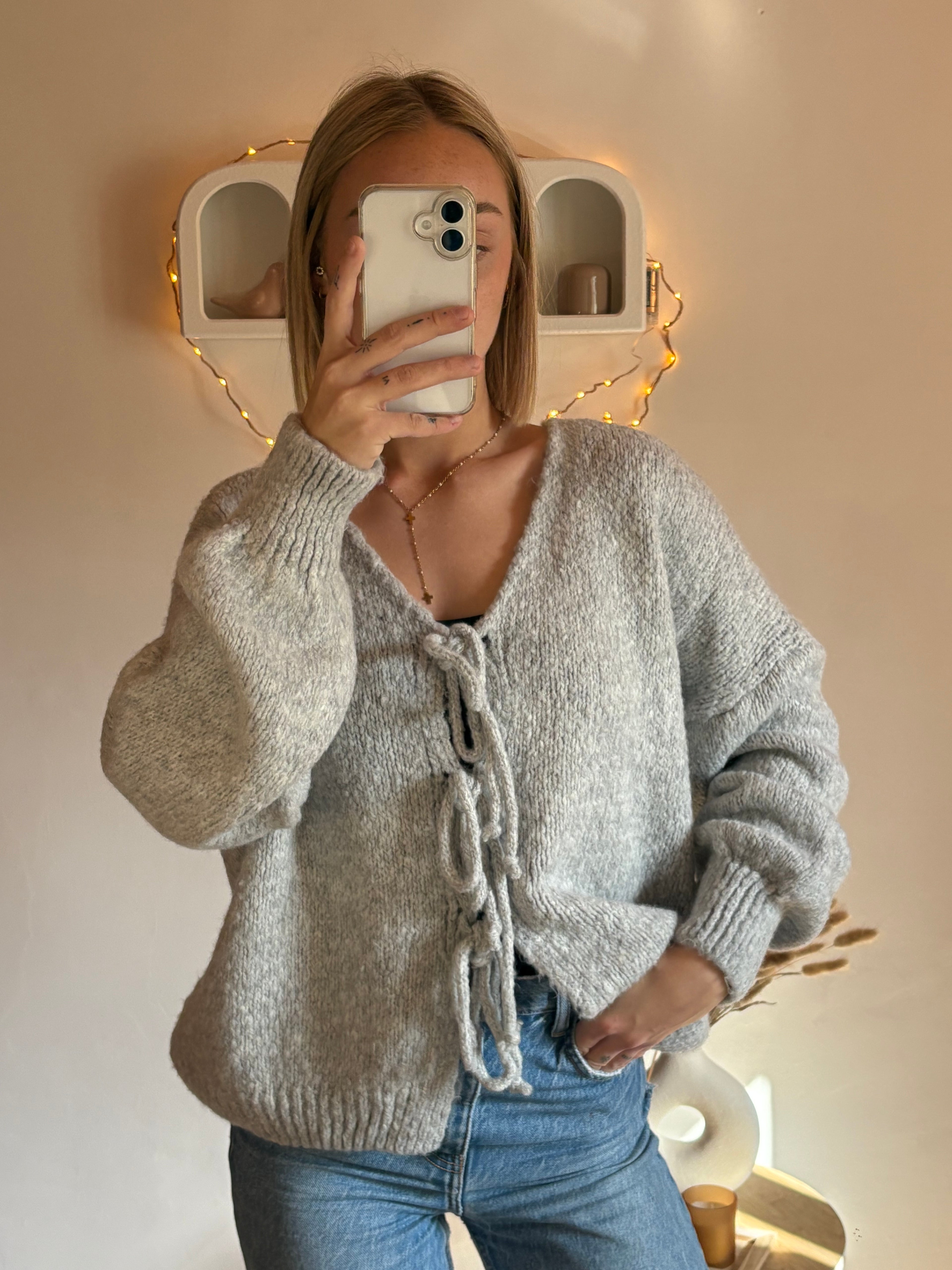 Pull Emma gris clair