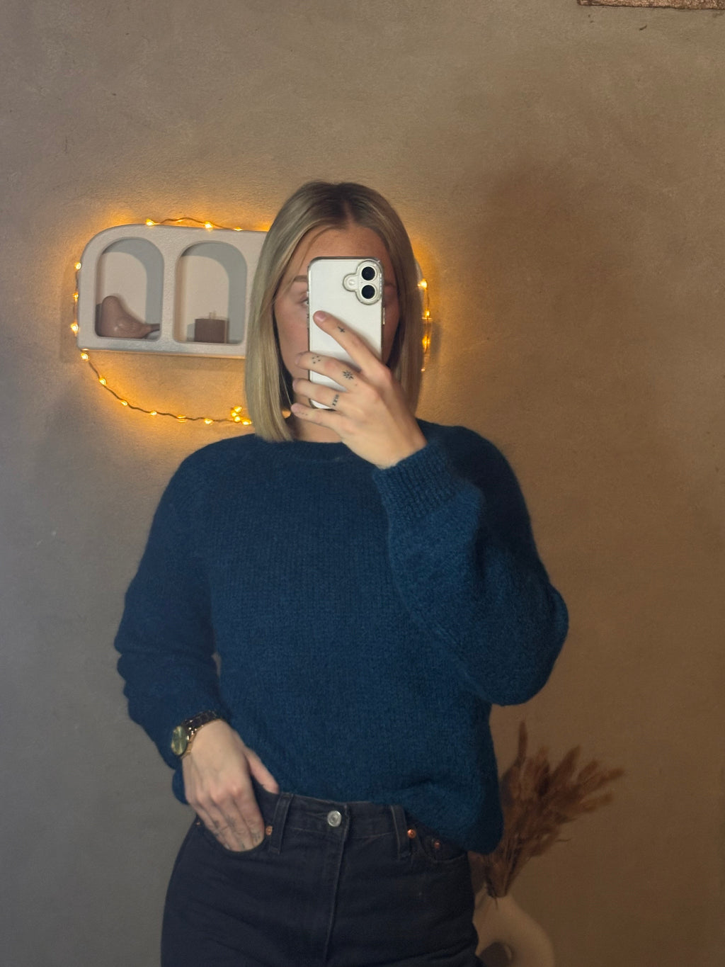 Pull Jeanne bleu canard