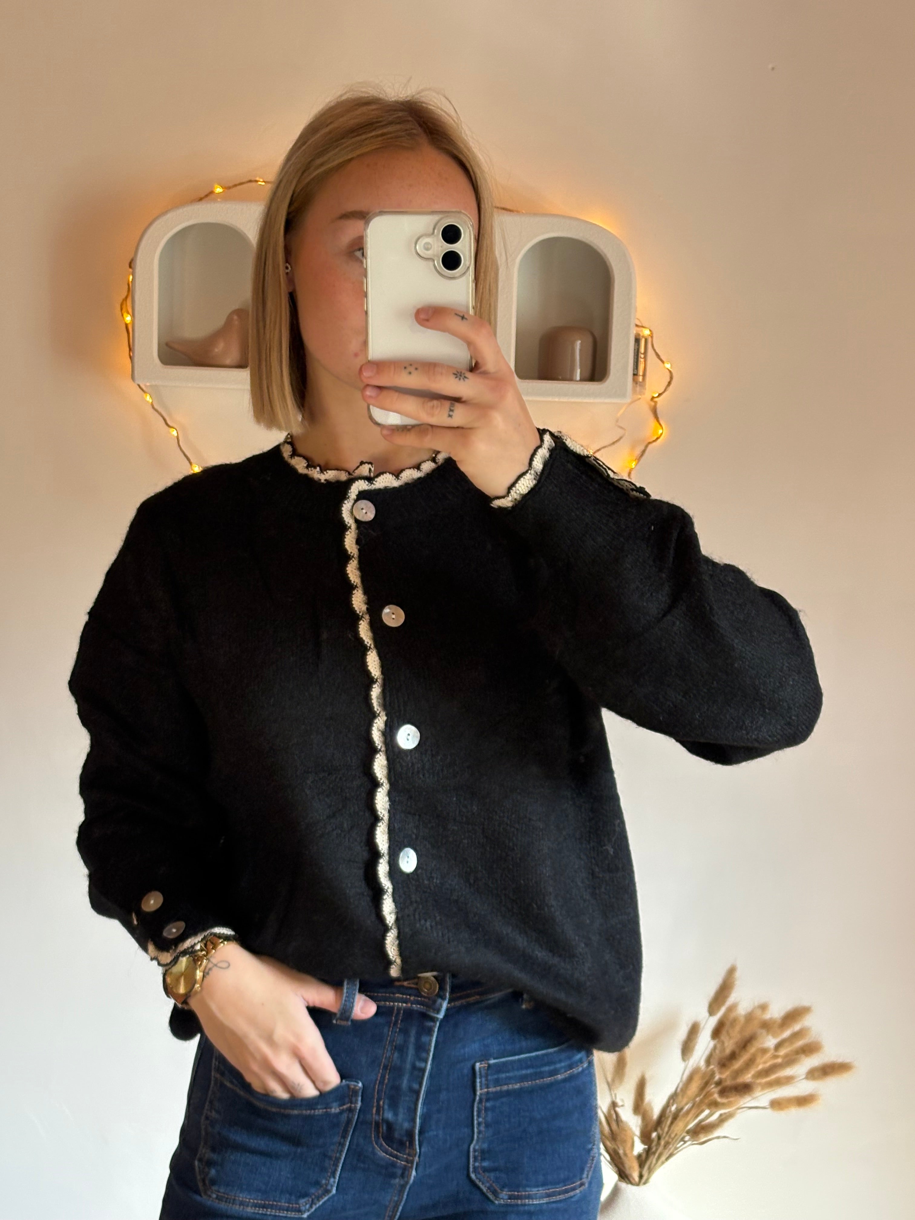Cardigan Heïdi noir