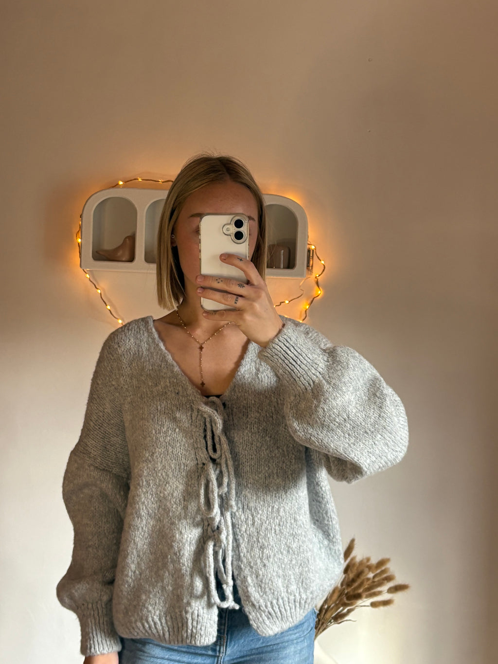 Pull Emma gris clair
