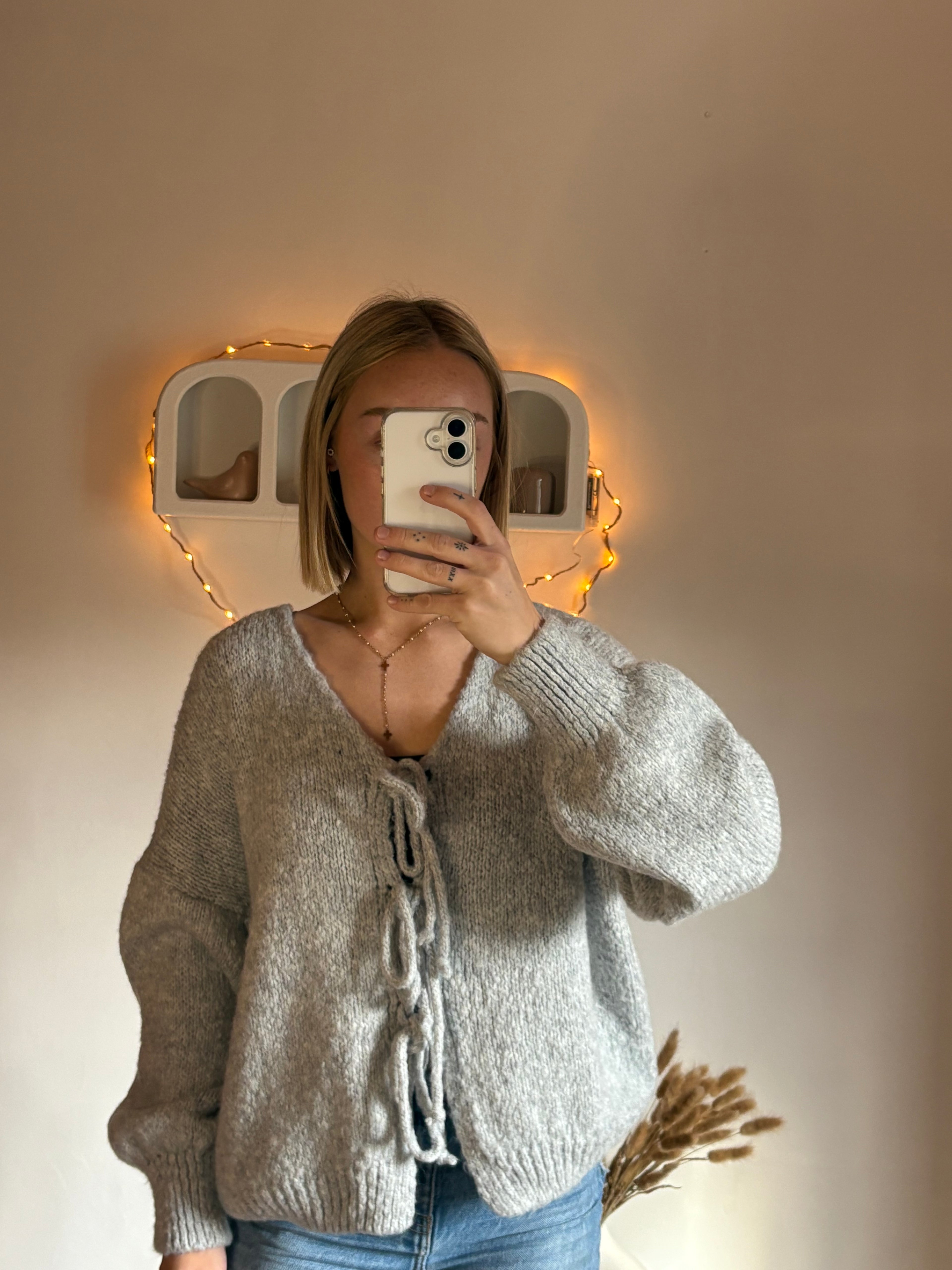 Pull Emma gris clair