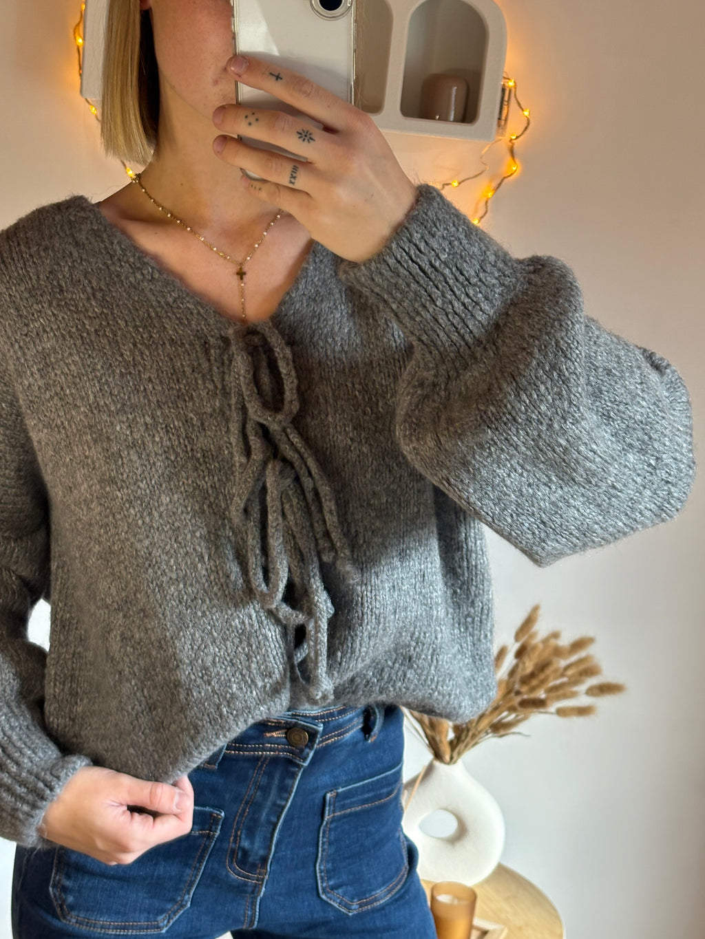 Pull Emma gris foncé