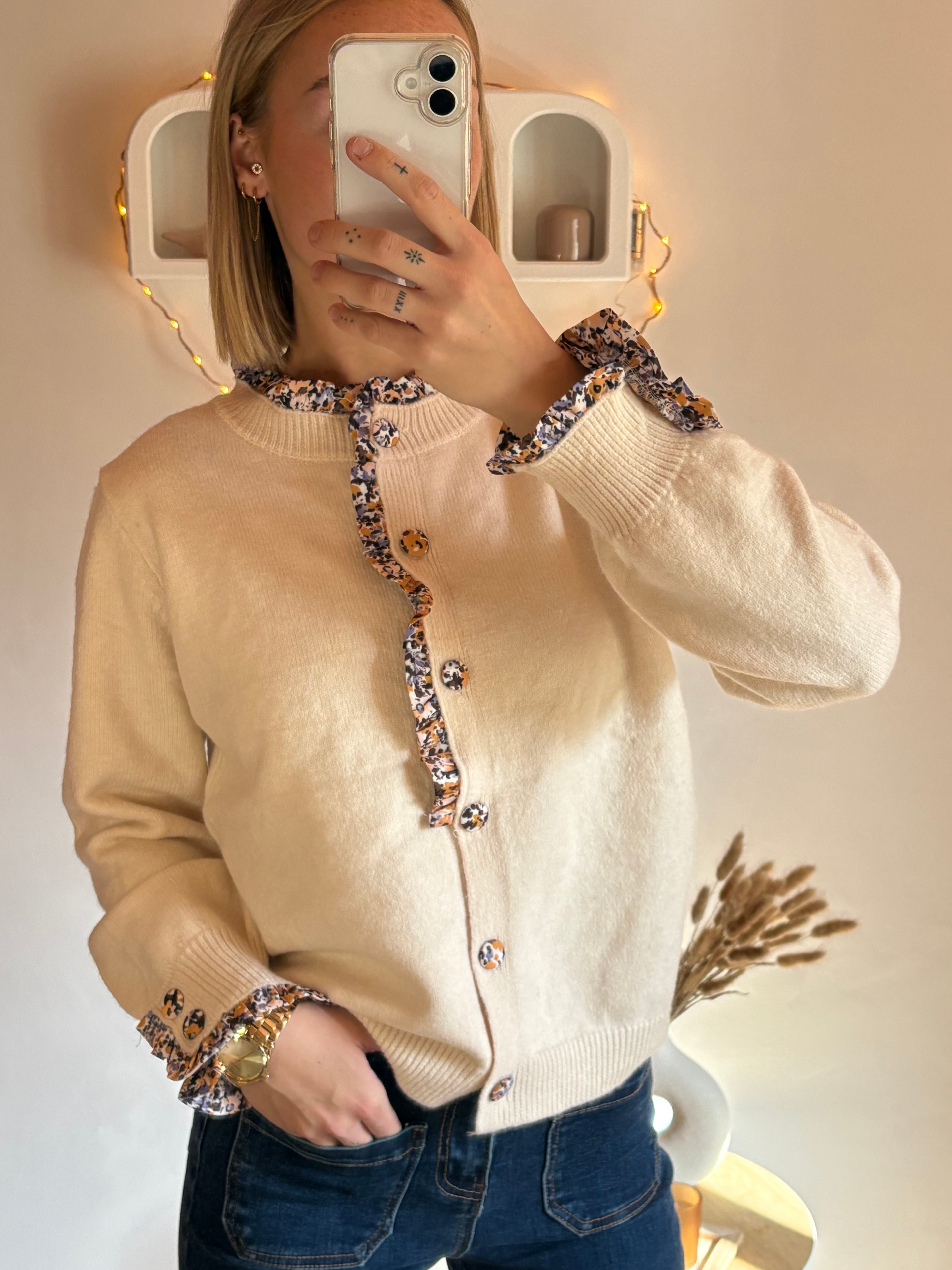 Cardigan Heïdi beige